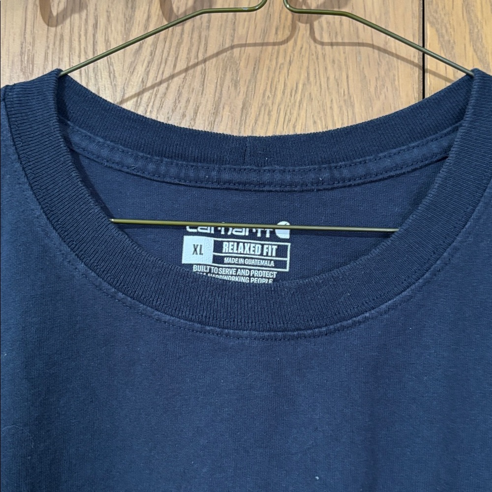 Carhartt Dark Blue Tee with Pocket XL heavy cotton - Picture 3 of 5